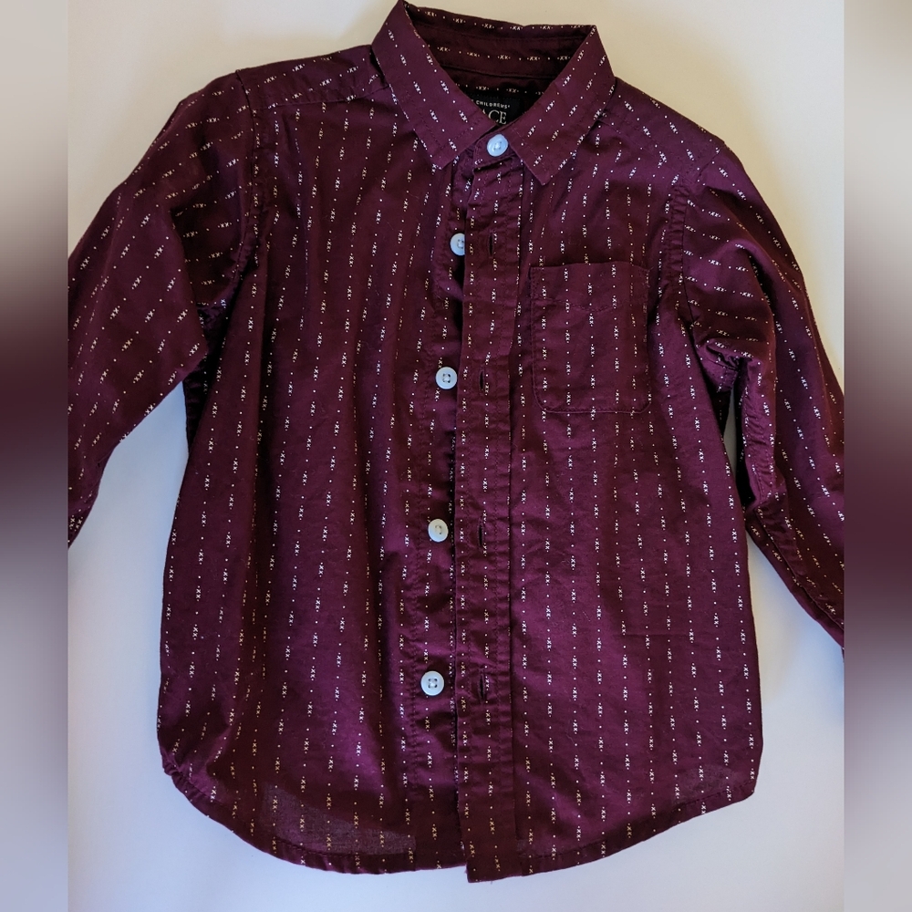 The Children's Place Burgundy Button Down Shirt
